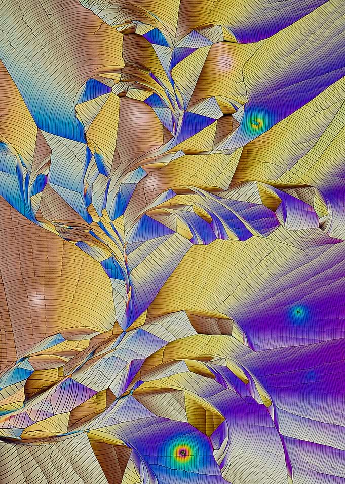 Microscopic Crystalline Abstract Pattern
