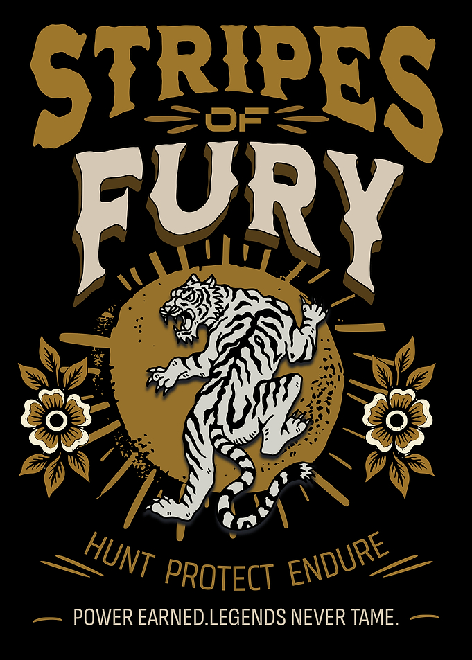 Stripes of Fury Tiger Graphic