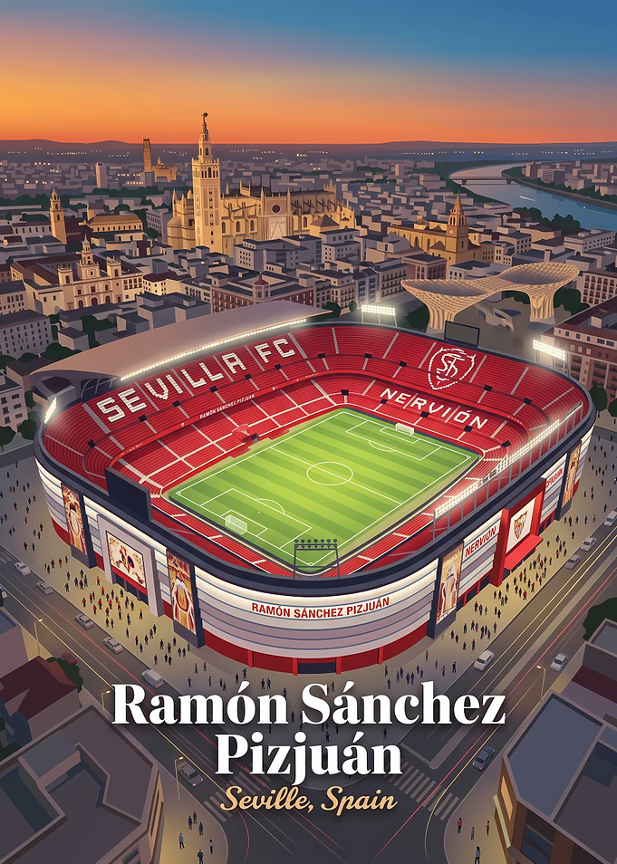 Ramón Sánchez Pizjuán Stadium Seville Poster