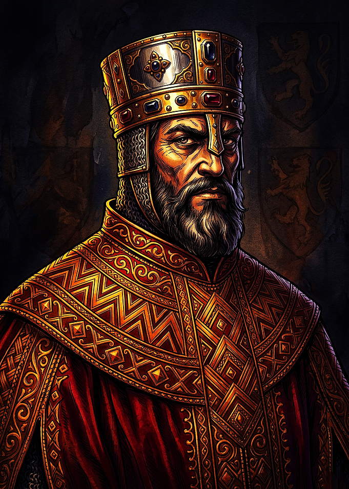 Portrait of a Medieval Byzantine Emperor