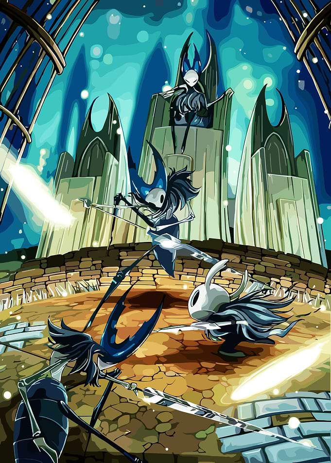Hollow Knight Battle Scene
