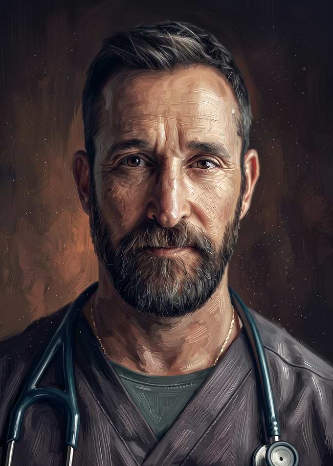 Portrait of a Mature Male Doctor