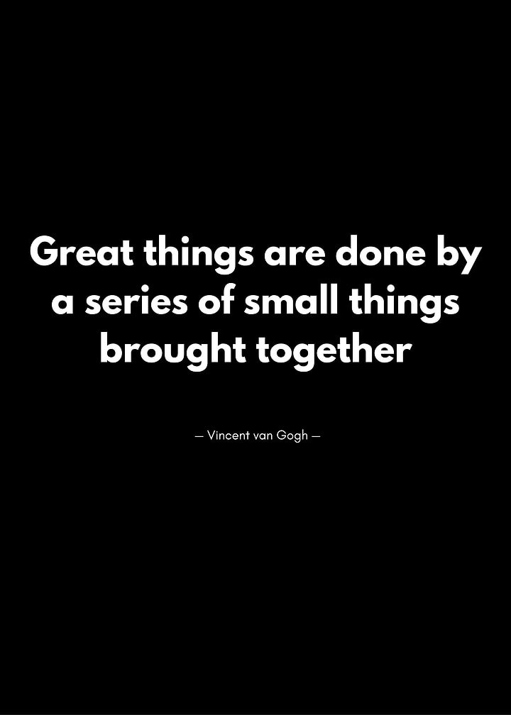 Vincent van Gogh Inspirational Quote Poster