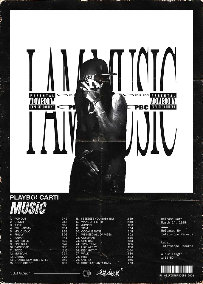 Playboi Carti I AM MUSIC Album Cover