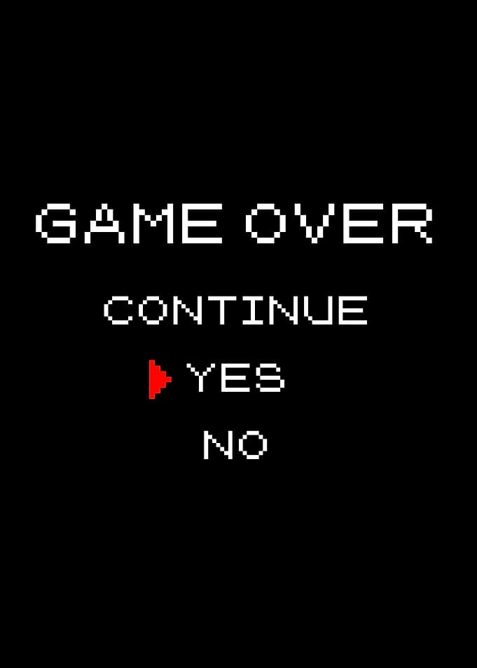 Classic Retro Game Over