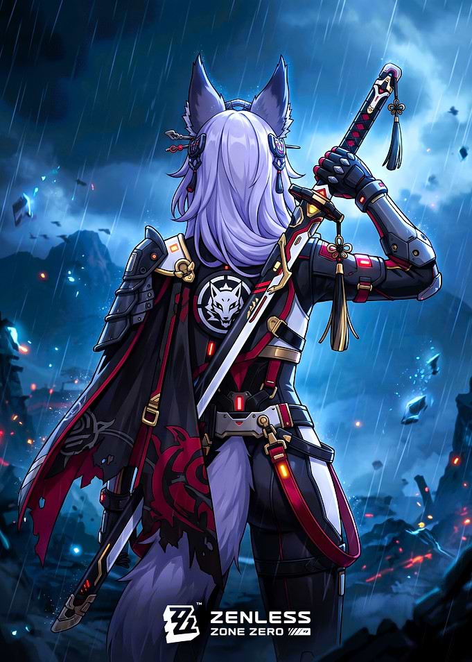 Wolf Samurai Girl Zenless Zone Zero
