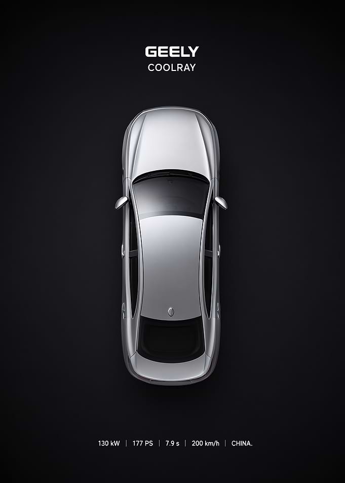 Geely Coolray Top View Advertisement