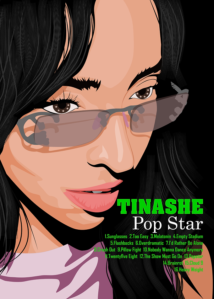 Tinashe Pop Star Album Art Poster