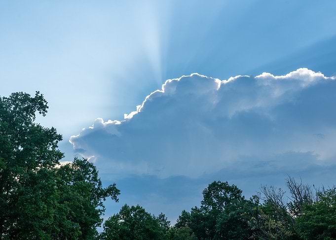 Sunlight Breaking Through Clouds