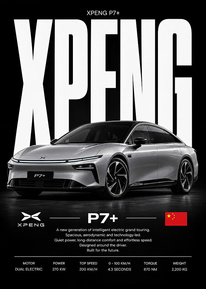 XPENG P7+ Electric Sedan