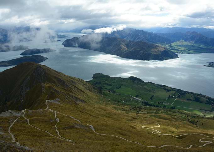 Roys Peak Trail Overlooking Lake Wanaka