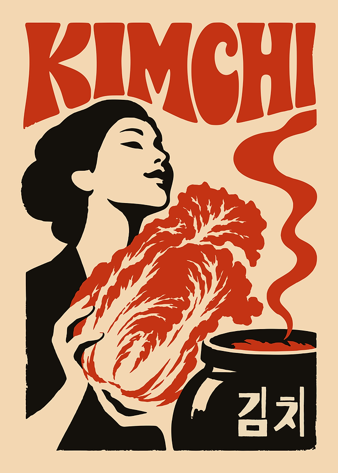 Vintage Style Kimchi Poster