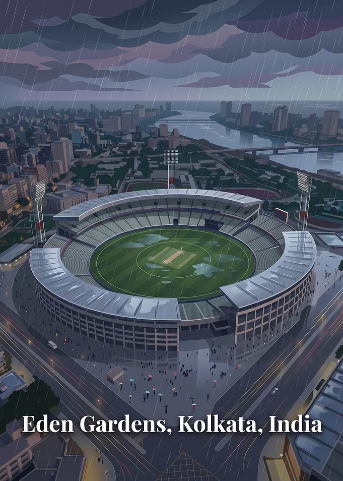 Eden Gardens Stadium in Kolkata