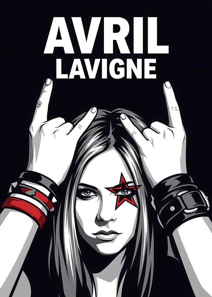Avril Lavigne Rock Star Poster