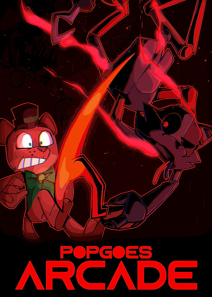 Popgoes Arcade Game Poster