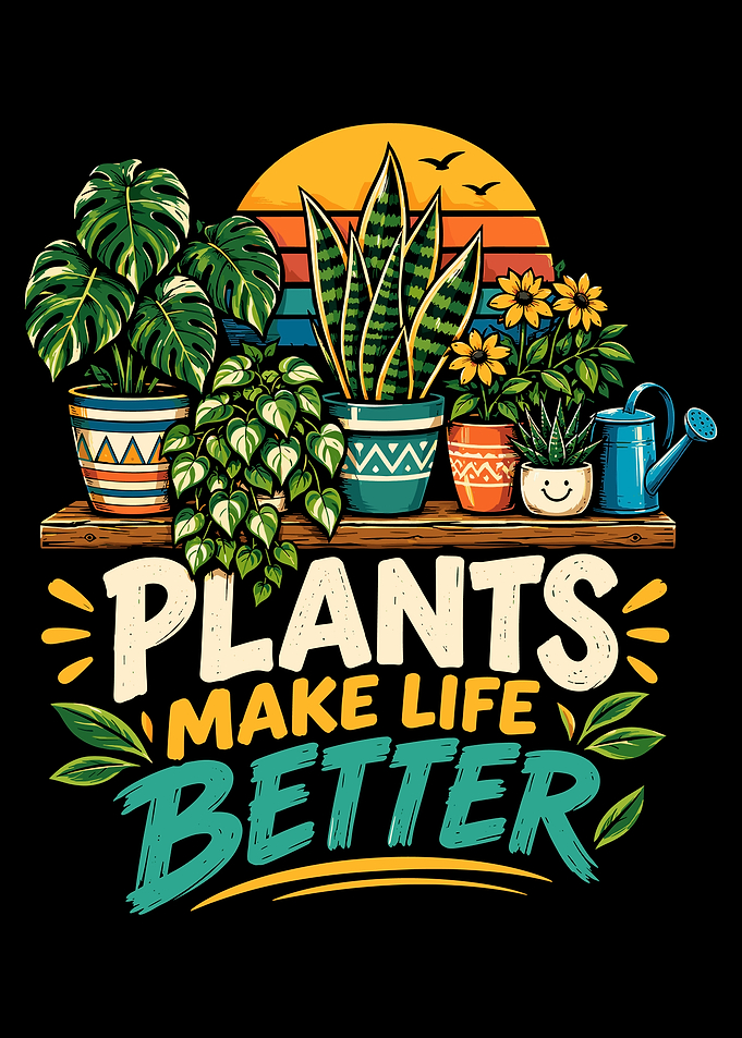 Plants Make Life Better Illustration