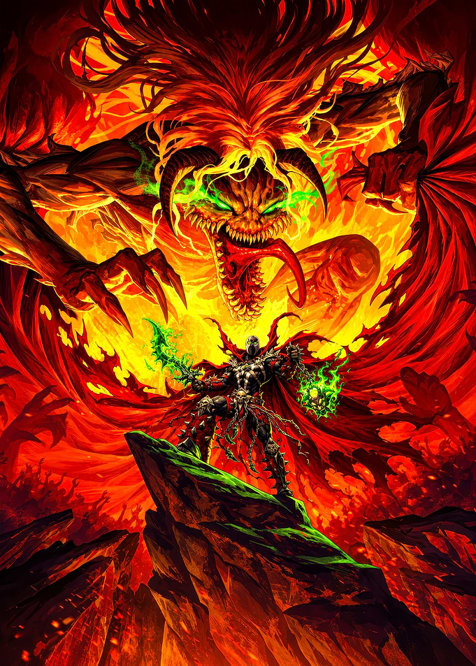 Spawn Facing a Fiery Demon