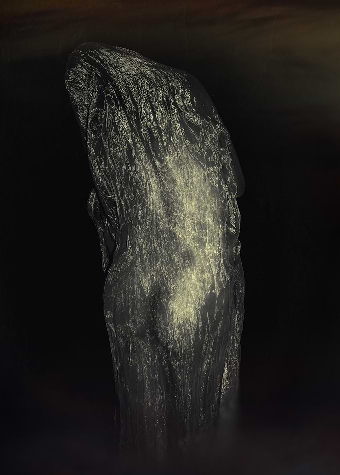 Ethereal Figure in Shimmering Light