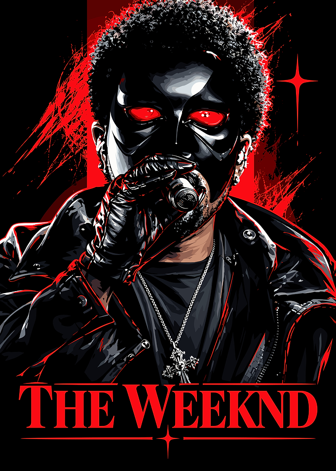 The Weeknd Red Mask Poster