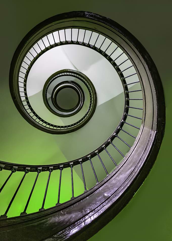 Spiral Staircase Looking Up