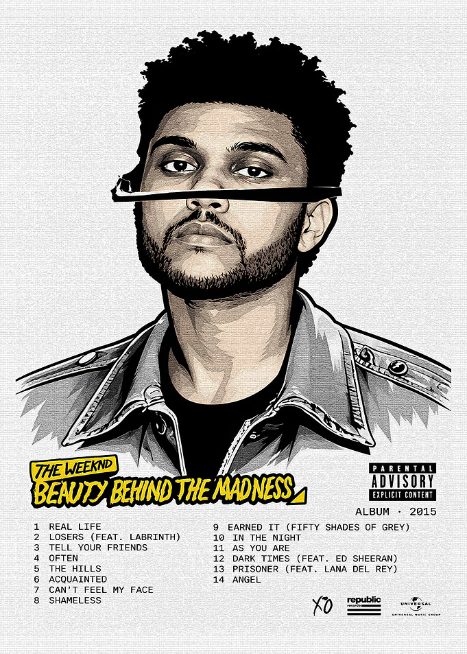 The Weeknd Beauty Behind The Madness Poster