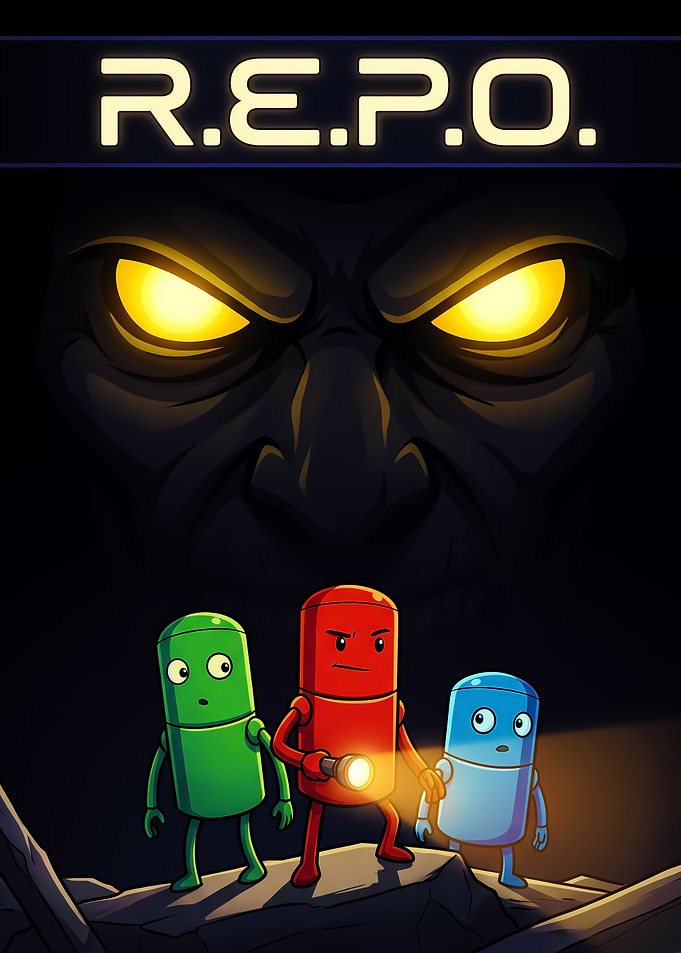 R.E.P.O. Cartoon Adventure Poster