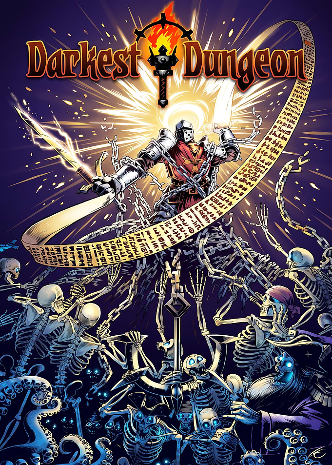 Darkest Dungeon Crusader vs Skeletons