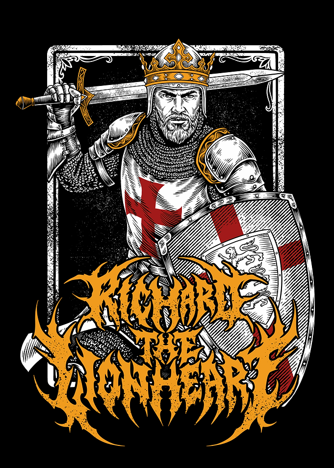 Richard the Lionheart Crusader Illustration