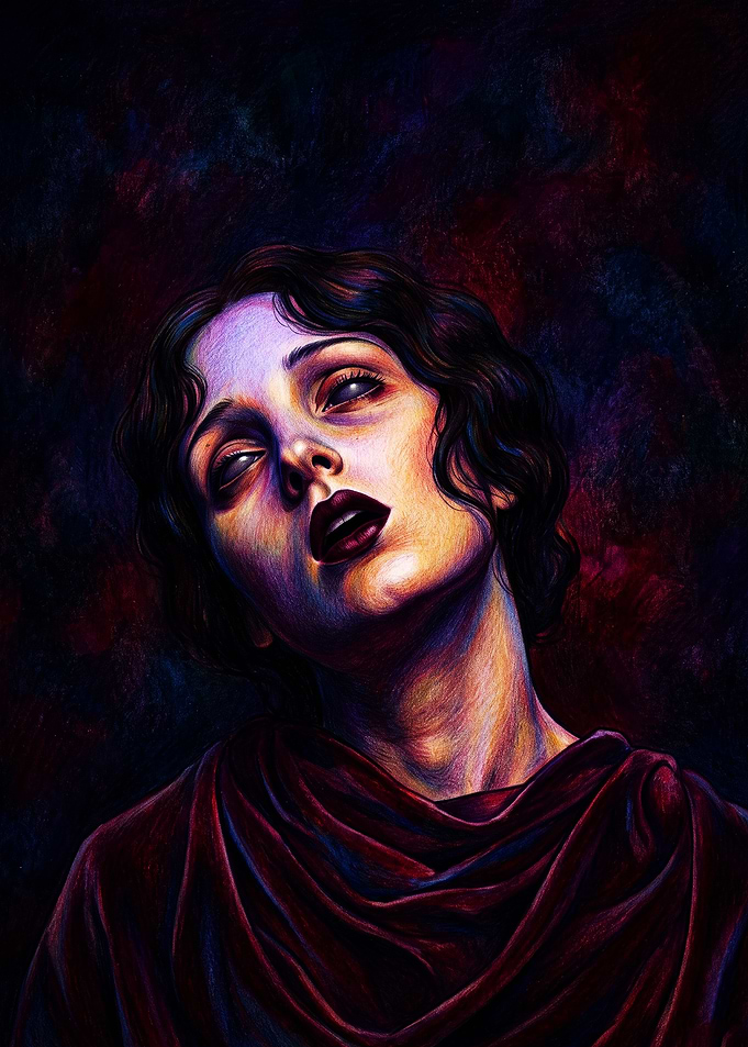Ethereal Portrait of a Trance Woman