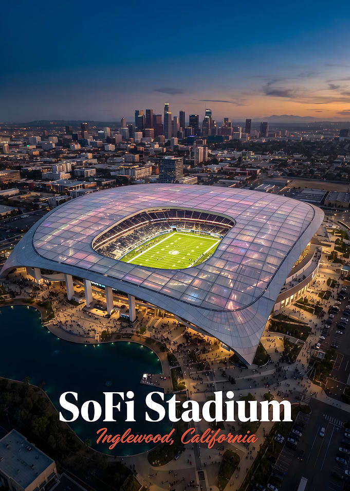 Aerial View of SoFi Stadium