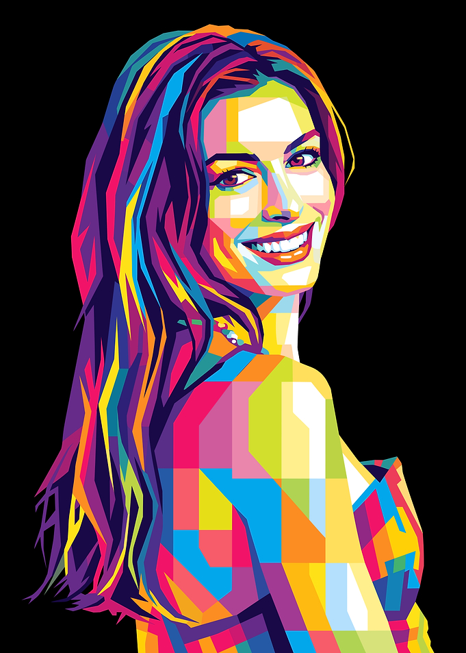 Anne Hathaway WPAP Pop Art