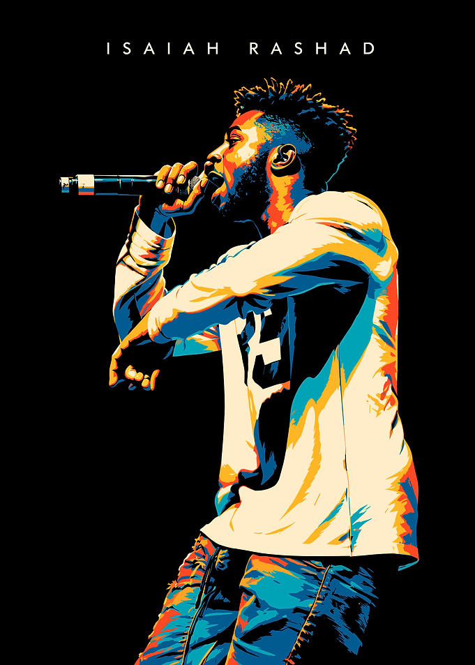 Isaiah Rashad Pop Art Portrait