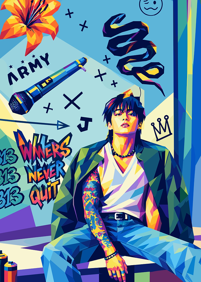 Jungkook BTS Pop Art Portrait