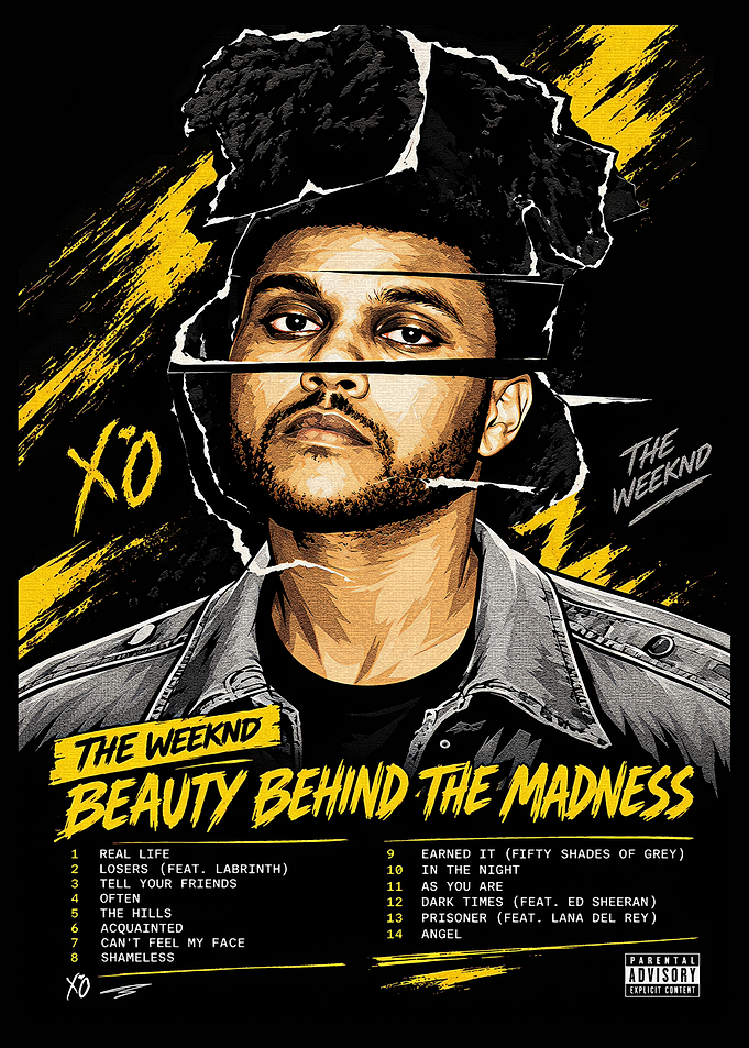The Weeknd Beauty Behind The Madness Poster