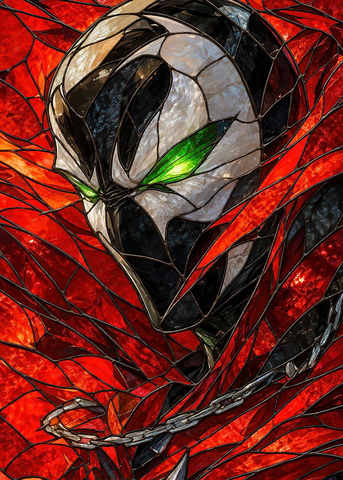 Stained Glass Spawn Portrait