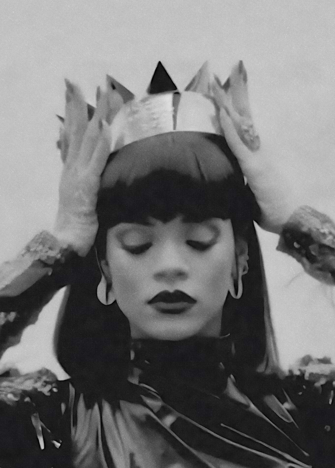 Rihanna Wearing a Crown