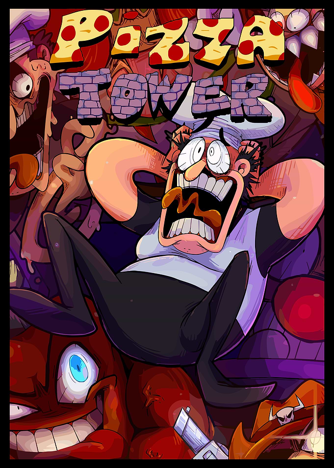 Pizza Tower Game Key Art