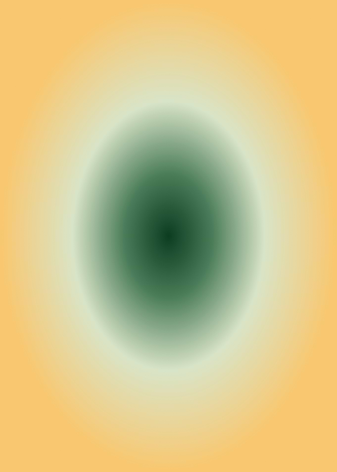 Forest Green to Gold Radial Gradient