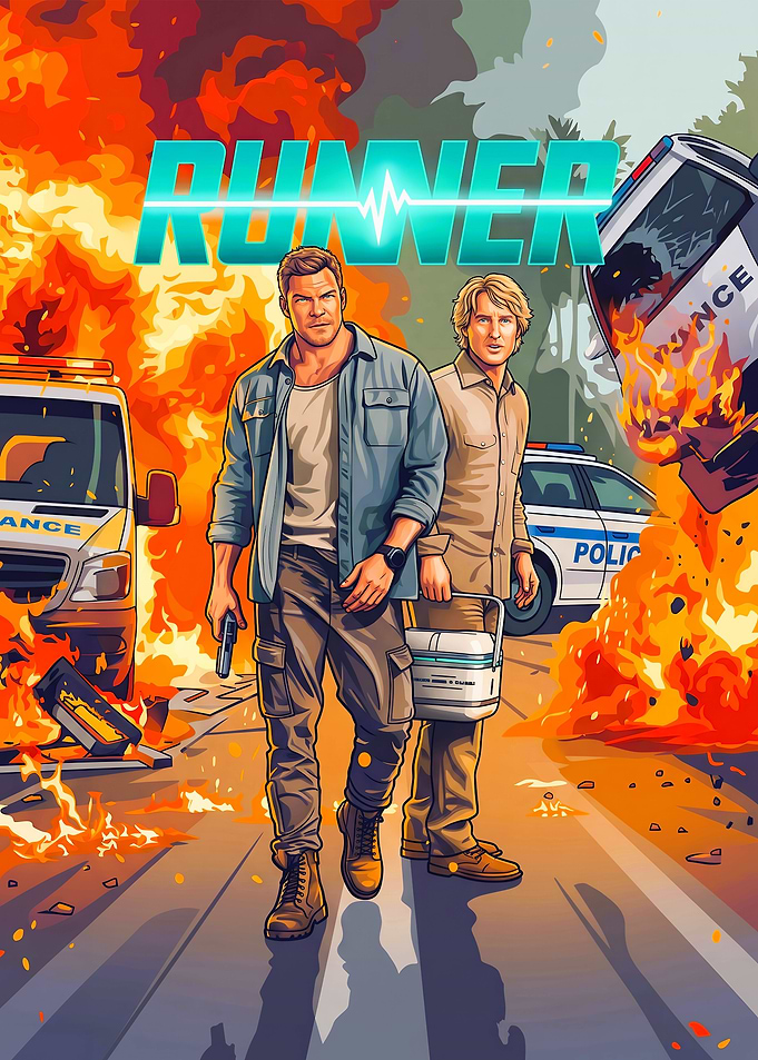 Runner Action Movie Poster Art