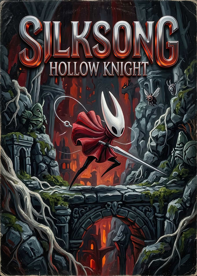 Hollow Knight Silksong Game Poster
