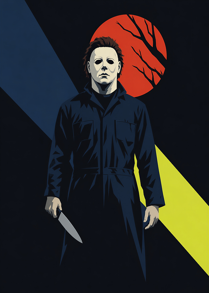 Michael Myers Halloween Minimalist Poster