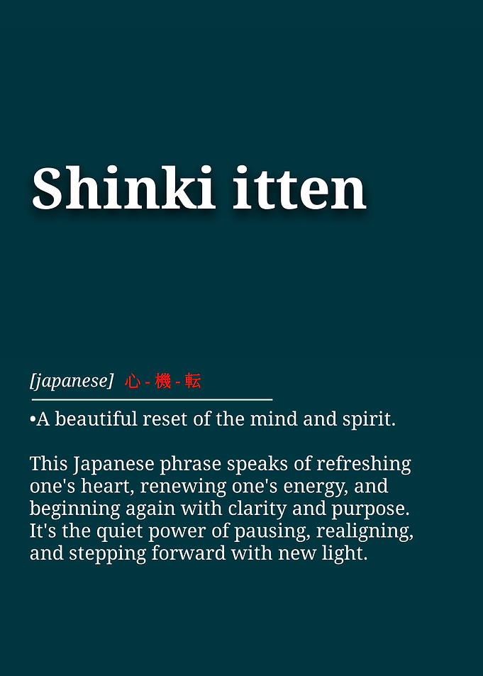 Shinki Itten Japanese Phrase Poster