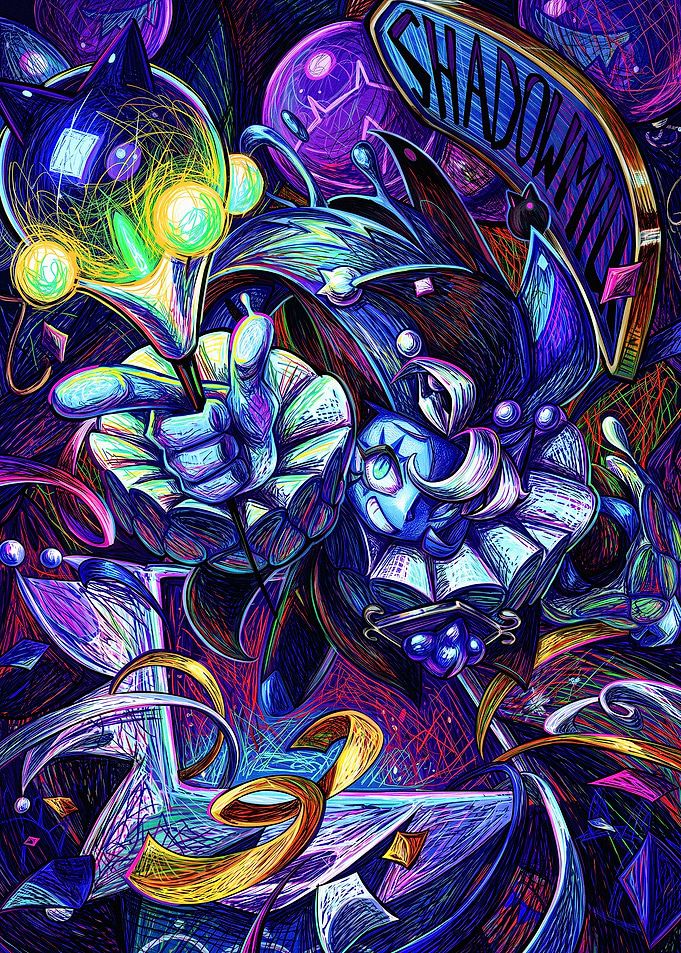 Shadowmil Jester Digital Art Illustration