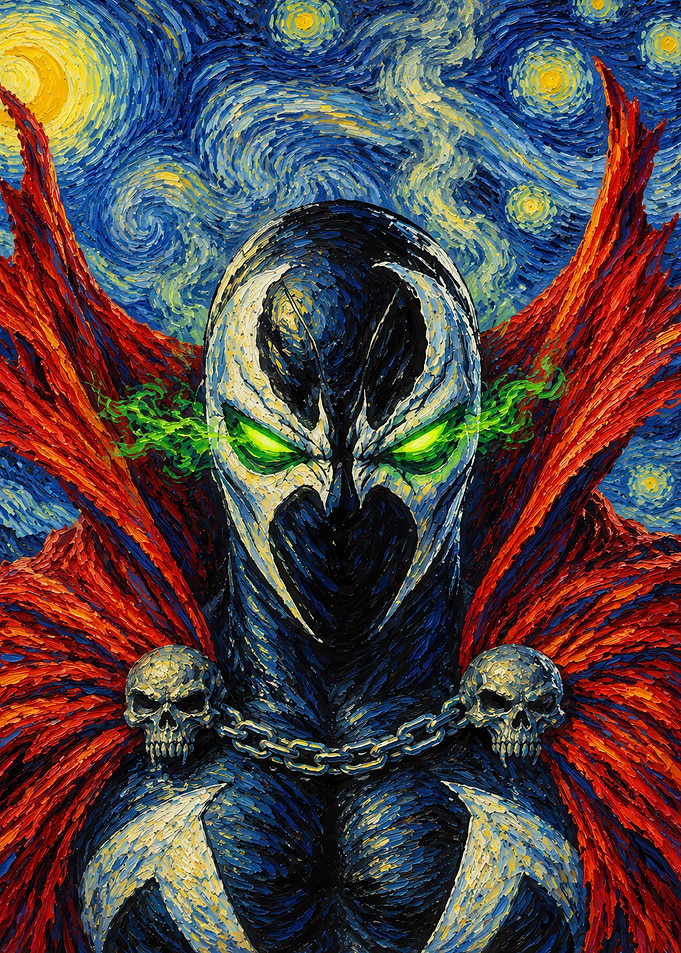 Spawn Starry Night Mashup Art