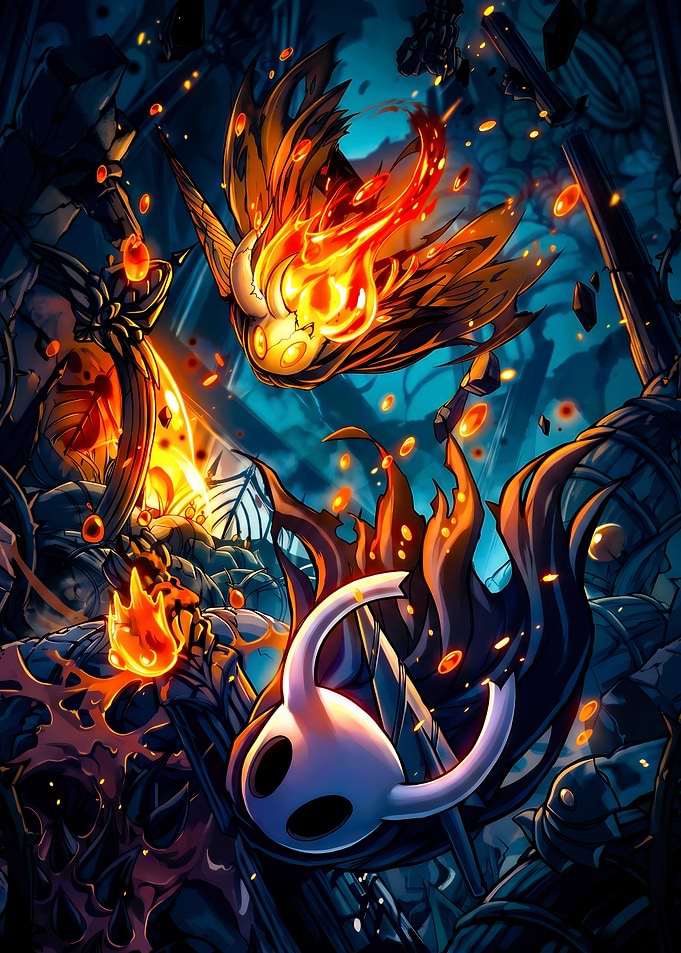 Hollow Knight Battle Scene