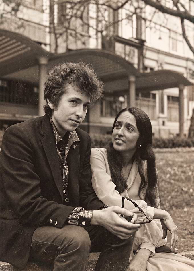 Bob Dylan and Joan Baez Portrait