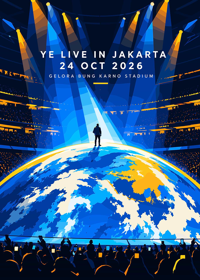 Ye Live in Jakarta Concert Poster