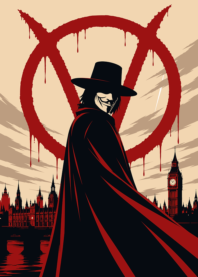 V for Vendetta London Poster