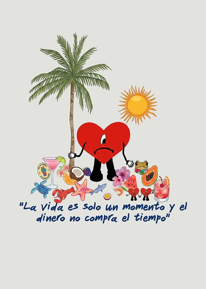Bad Bunny Un Verano Sin Ti Illustration Poster