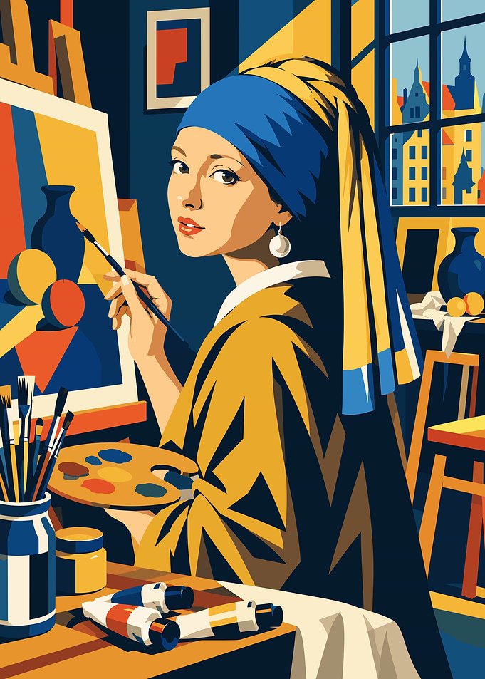 Girl with a Pearl Earring Painting